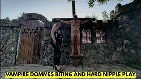VAMPIRE DOMMES BITING AND HARD NIPPLE PLAY HD VERSION