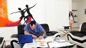 ”Tatted girl Marley Brinx gets banged by her stepbrother”