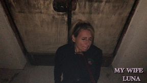 luna seeks shelter in an abandoned house on halloween