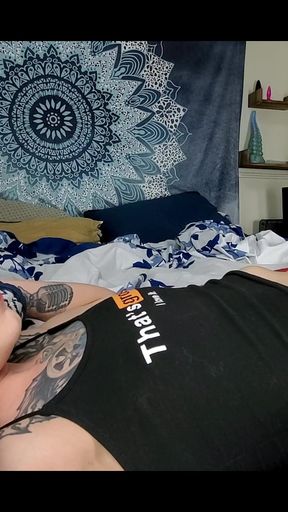 Huge Dildo Pokes Out Of Petite Teens Belly   Clip 1