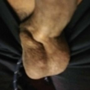 Blurred big balls, cum filled creamy nuts for you. Kiss cock