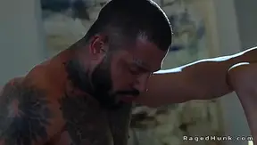 Obsessed gay breaks in house of muscular Danny Starr for anal sex