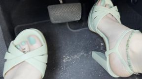 Pedal Pumping and Revving in Heels