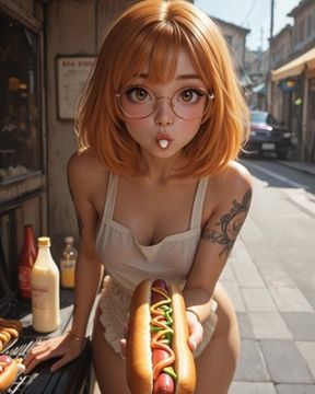 She loves adding mayonnaise to your sausage