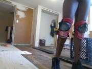 Empty house working naked 2