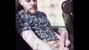 Gay Sex Outdoor Bus Jerking Off