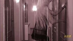 Bad-life husband spies the cleaning woman with the consent of his wife.