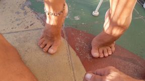 Amateur Blonde Mature Wife Enjoys Naked Sex and Feet Worship