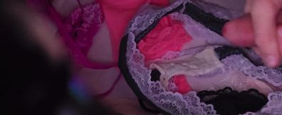 Caught Cumming in step moms panties