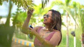 Tina Nandy with Boyfriend