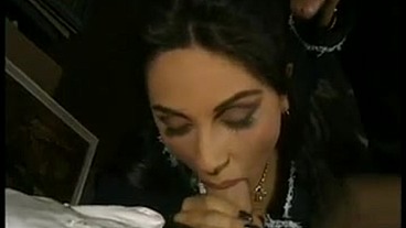 Mercedes Gets Her Hairy Snatch and Tight Asshole Screwed in a Wild DP