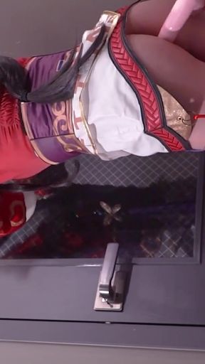 Powerful moment from &quot;League of Legend Ahri cosplayer Tied up, hentai japanese shemale cosplay 12&quot;