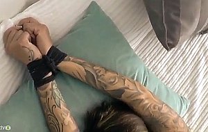 German amateur star tied up and blindfolded