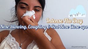 Sick Day Compilation: Nose Blowing & Coughing Fetish