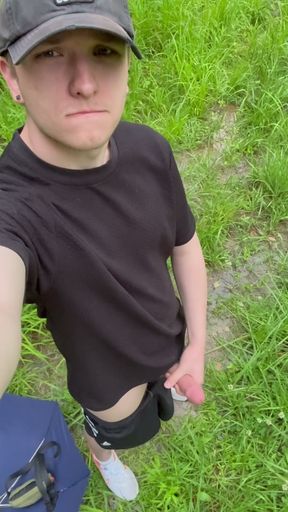 Solo Jerk in a Clearing in the Woods