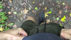 Handsome daddy masturbation solo sexual side penis sex in nature