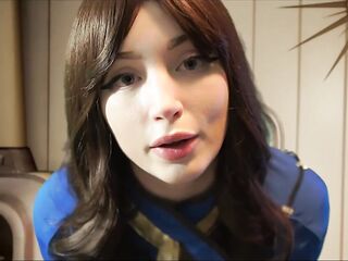 FALLOUT STEPSISTER LUCY HELPS SHY VIRGIN STEPBRO CREAMPIE!