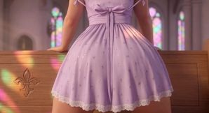 Two Curvy Brunette Women Secretly Milk Each Other In Church During Private Moment (AI generated)