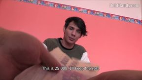 POV - Hairy Amateur Gets Fucked by Debt Dandy