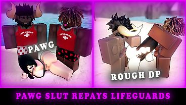 SLUT Pays Back Lifeguards and DRAINS Their BBCS (ROBLOX)