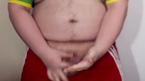 punheta depois do futebol - nada melhor que gozar depois do esporte e de ver meus amigos heteros correndo de short, suados e com o pau balancando - fernando devil solo