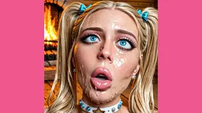 AI Babe Emma takes on huge black cock in an interracial gang bang