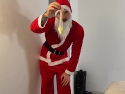 Santa brings you a cum filled condom for Christmas