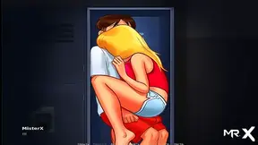 Teen Anime Babe Gives Blowjob Before Uncensored Summertime Saga Pussy Play