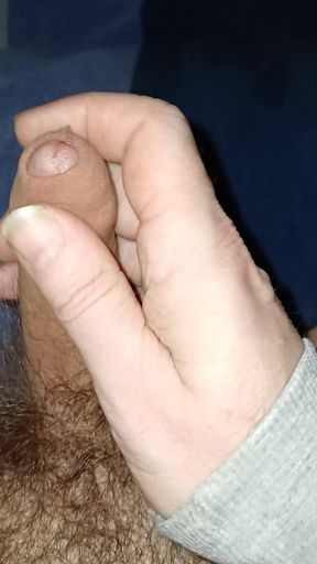 Small Uncut Cock Cum Fountain Close Up Foreskin Masturbating POV