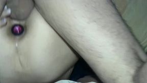 Real couple homemade: cougar unstaged MILF gets pussy licked and cum on her closeup