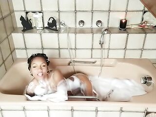 Playing in bath