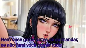 JOI HENTAI BR PT HINATA TE PEGA ESPIONANDO(EDGE)