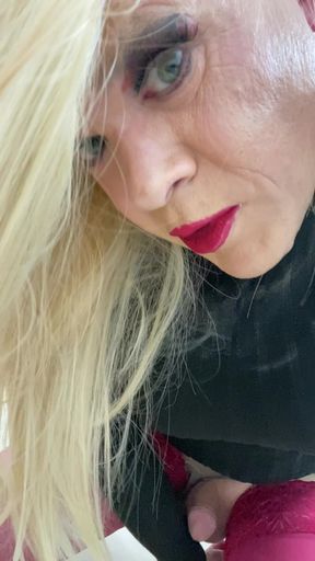 Crossdressing sissy slut takes cock and then lays back and she's the guy and milf step mom what it will lol like fucking her