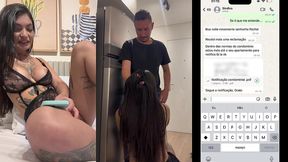 porteiro subiu para me notificar por causa do barulho e comeu meu cu