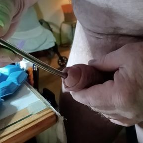 My freja is playing with a dilator