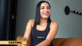 Colombian Teen Slut Shocks at Casting, No Fucking Panties!