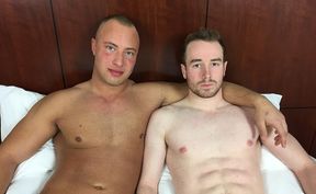 Tanned guy with not a lot of a hair claiming pasty ass