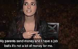 Public Agent Spanish hotty pussy pounded by a stranger