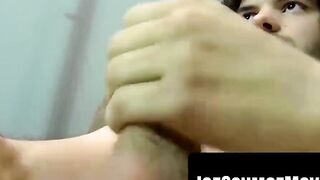 "Abs-tastic Newcomer Jerking Off & Filming His Own POV Cum Shot"
