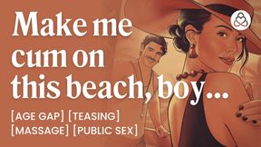 Hot MILF Fucked by a Lifeguard on a Beach - Public Sex &amp; Teasing - ASMR Audio Porn - Erotic Audio Roleplay for Women