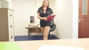 BG Office Sexy SecretaryTights Ripped & Fucked