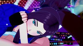 KDA Akali Cosplay Blowjob & Boobjob Ends in Multiple Cums in Her Mouth & Pussy