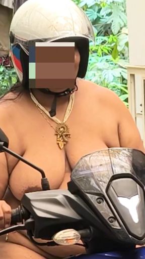 Indian Girl on Scooter