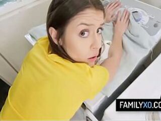 Perv stepfather fuck his stepdaughter's twat for having a bad grades