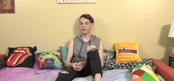 After the interview Twink plays by himself with hi