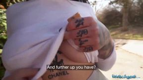 Sexy Nala, the PAWG with massive tits, gets wild in public with Martin Gun