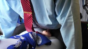 Middle-aged man has sex with his toys