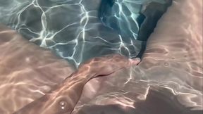 Italian Big tits Milf Artemisia Love Slow motion Naked outside in the Jacuzzi Pussy Play legs POV