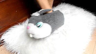 Very hot rabbit slippers