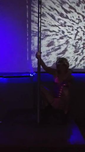 Striptease panty tranny cock